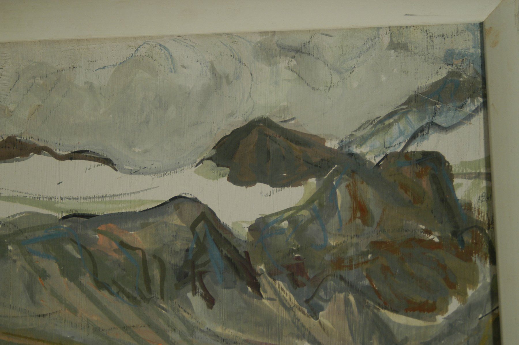 Dipinti: H. Thürer Berglandschaft Oel auf Karton – Usato da Herisau venduto da Wisen 3