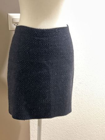 Wollrock schwarz mit Muster von OPUS  Gr.38