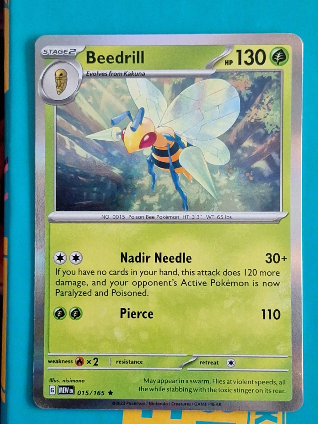 Pokémon Carte collezionabili: Beedrill Holo - Pokemon Mew 151 Englisch – Usato da Altstätten SG venduto da GGsGameshop