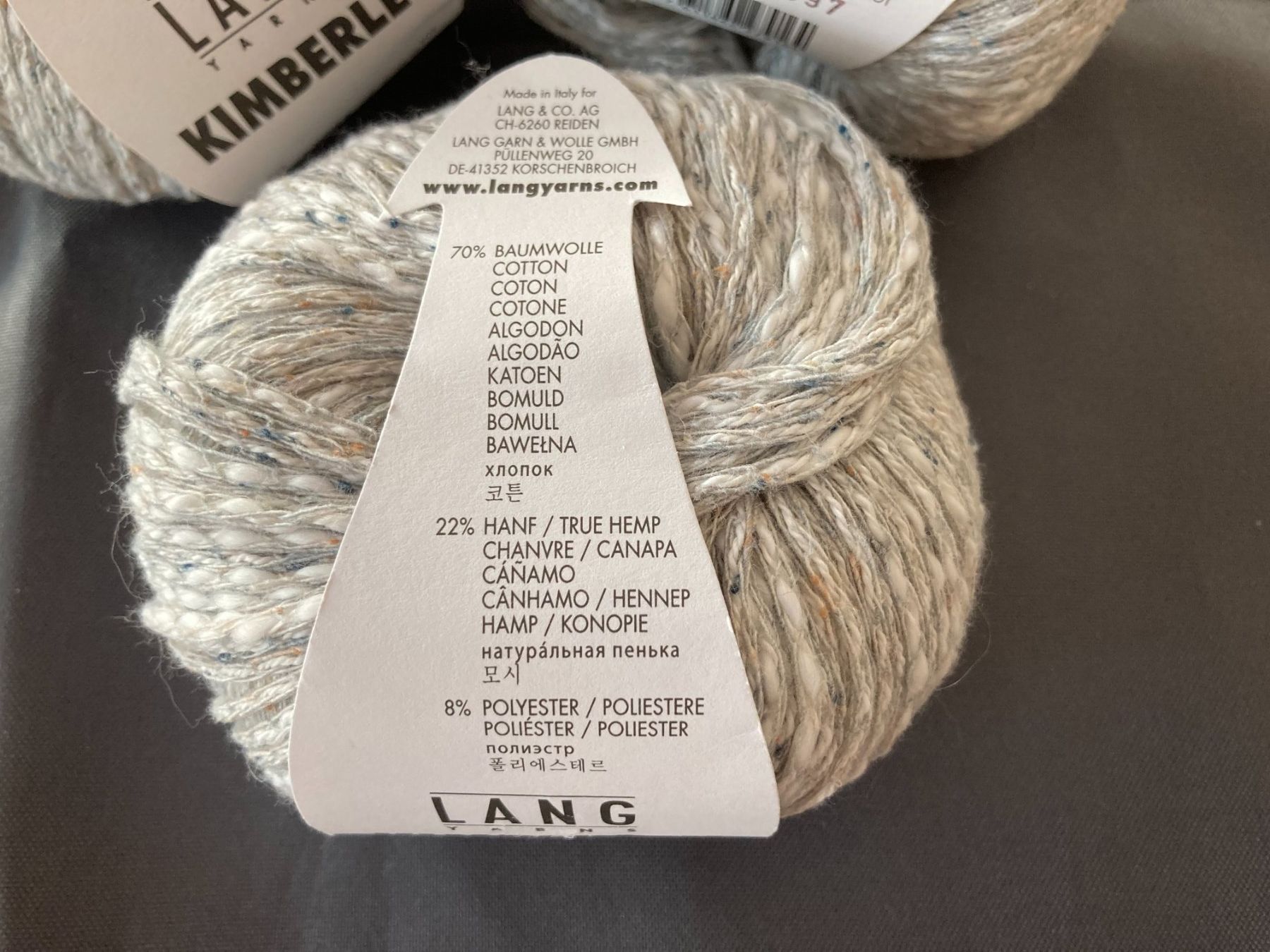 Lana: ***   Sommerwolle   ***   Baumwolle / Hanf  *** – Nuovo e nell'imballaggio originale da Niederuzwil venduto da LaBambola 1