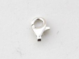 1x Karabinerverschluss 925 Sterling Silber, Schmuckzubehör