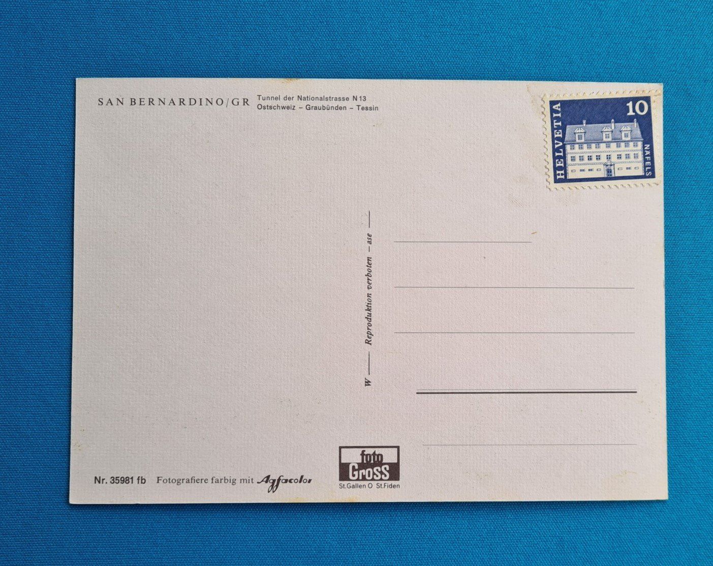 Cartoline postali: Ansichtskarte San Bernardino – Nuovo (secondo la descrizione) da Saland venduto da V-Tour 1