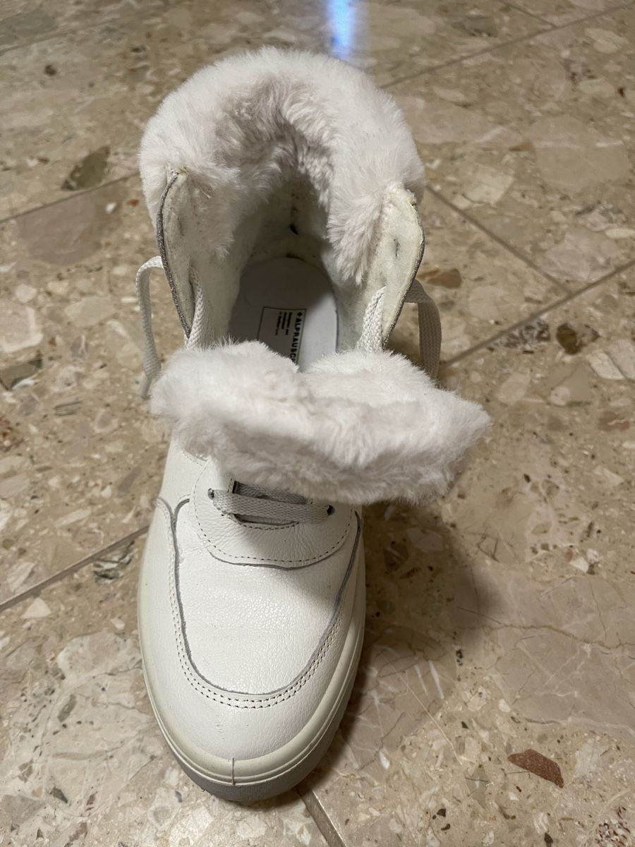 Damenschuhe: Alprausch Leder Winterschuhe weiss – Gebraucht aus Meierskappel von suesle 2