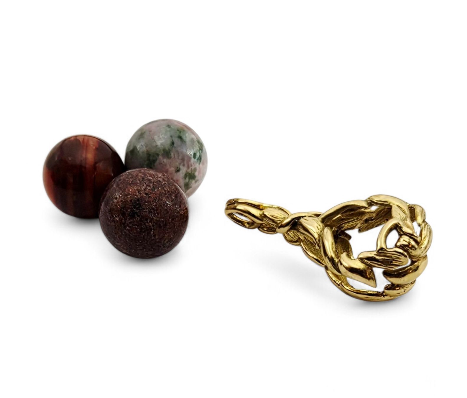 Gilbert Albert Ciondoli: Pendentif en or 18 k GILBERT ALBERT multi-billes 13 mm – Usato da Clarens venduto da Rimany 2