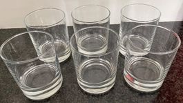 6 Stück Wasser, Saft Glaser, intakt, Zürich