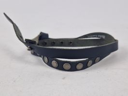 Schwarzes Lederarmband