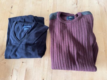2 Herren-Pullis, Grösse M/L, für den Winter, wie Neu!