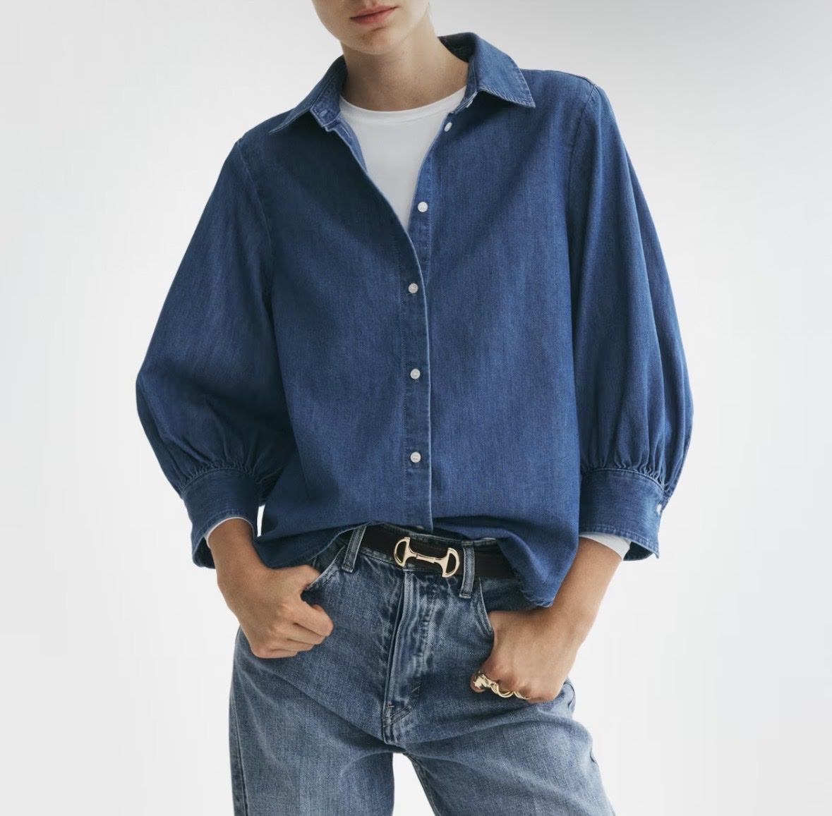 H&M Camicette: Jeans Bluse, Grösse XS  – Nuovo (secondo la descrizione) da Frauenfeld venduto da womensworld