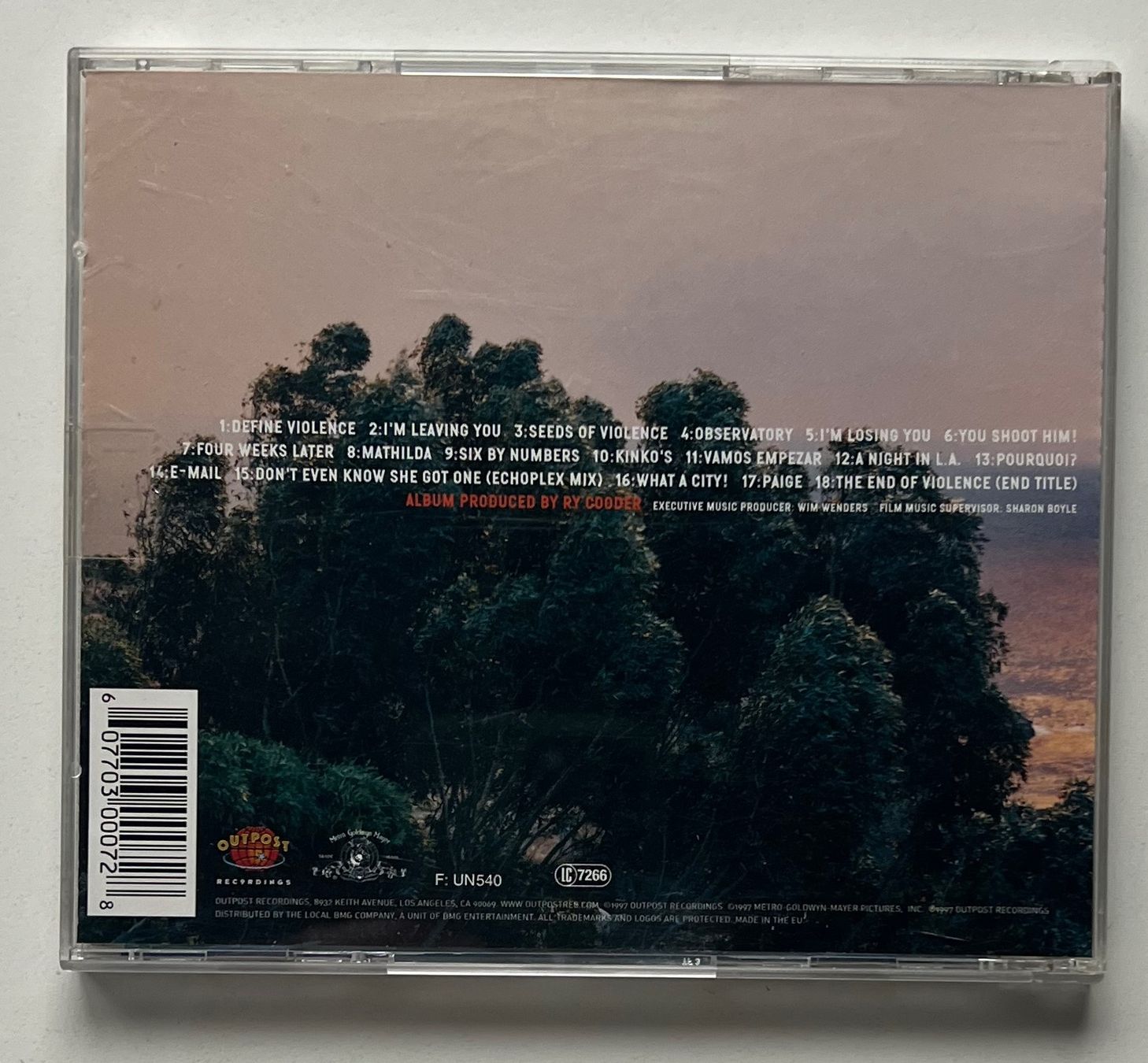 CDs: Ry Cooder / The End Of Violence – Gebraucht aus Näfels von rottabi 1