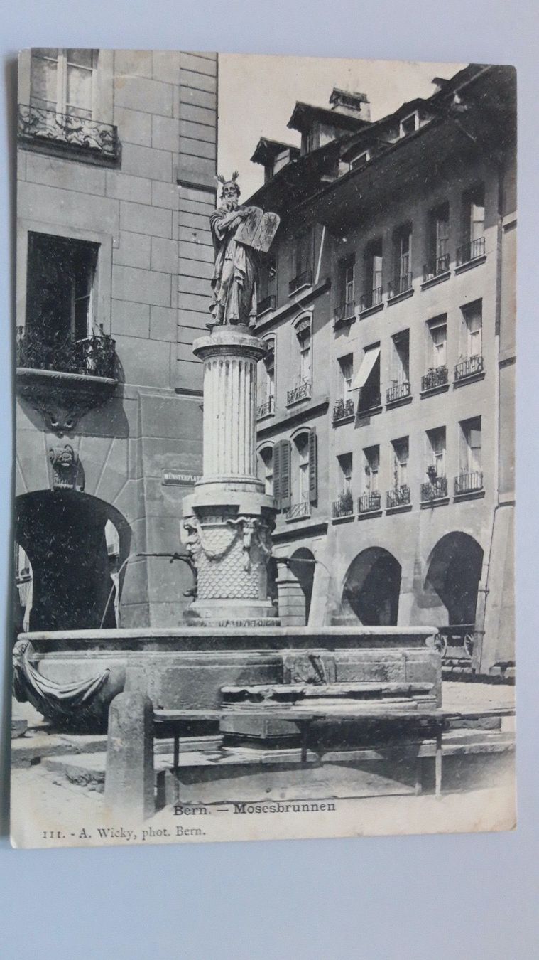 Cartoline postali: Bern Mosesbrunnen – Usato da Sargans venduto da nicsam1815