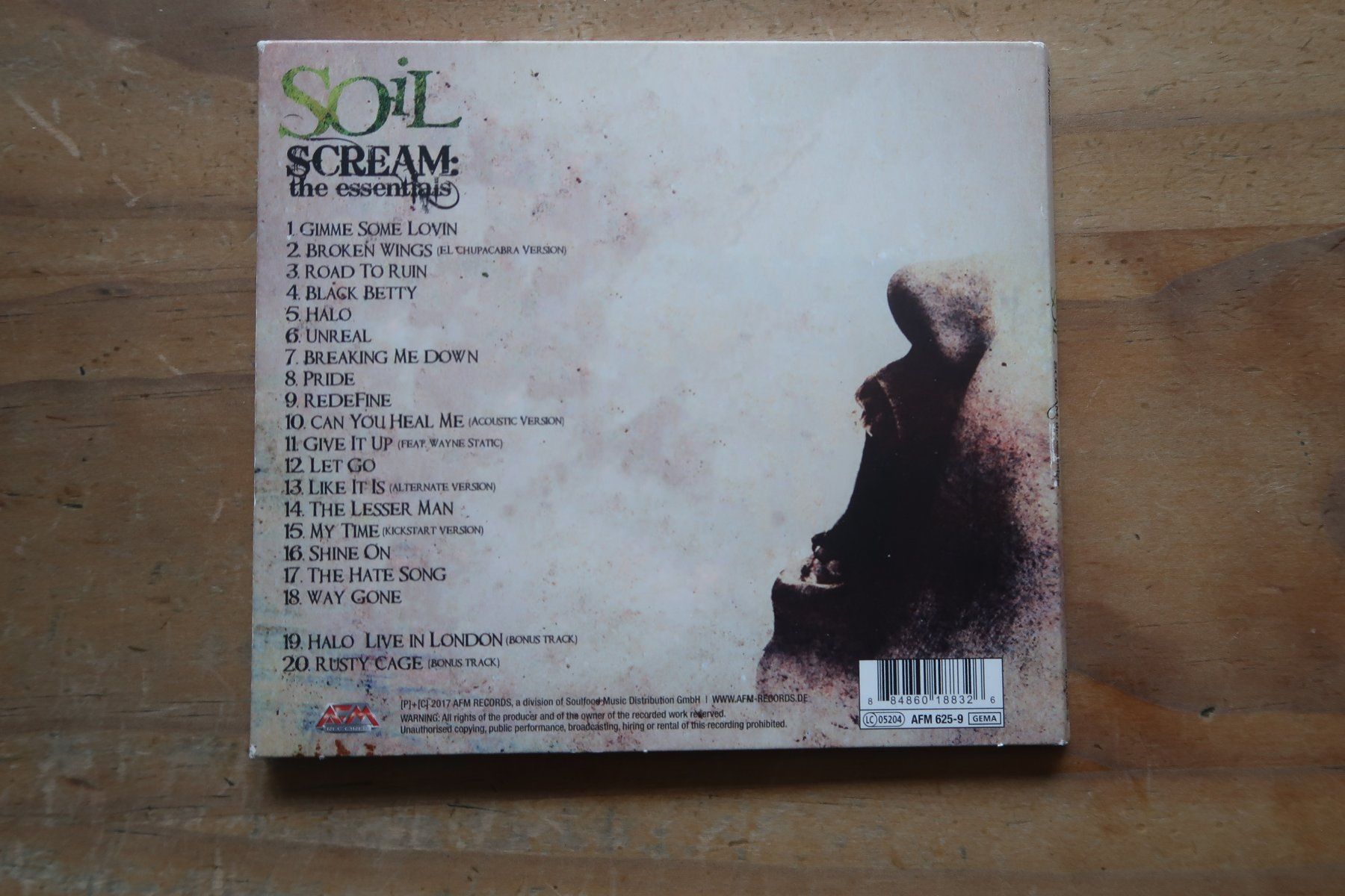 CD: SOIL - Scream: The Essentials - CD – Usato da Basel venduto da Patiscat 1