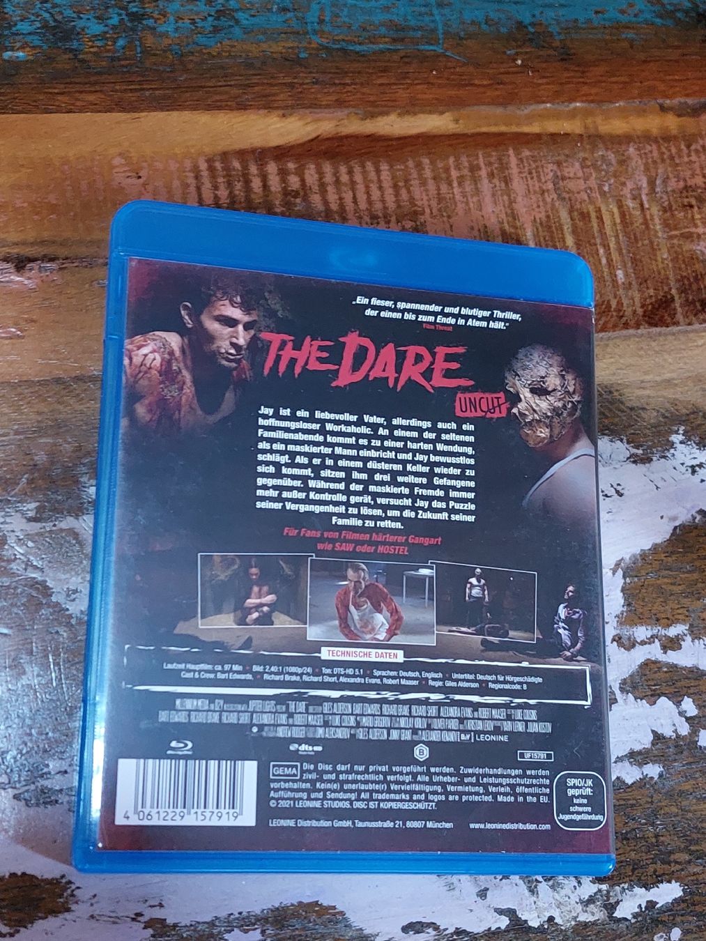 Tutti i DVDs: The Dare, Blu Ray, Horror Uncut – Usato da Winterthur venduto da Belzarek 1