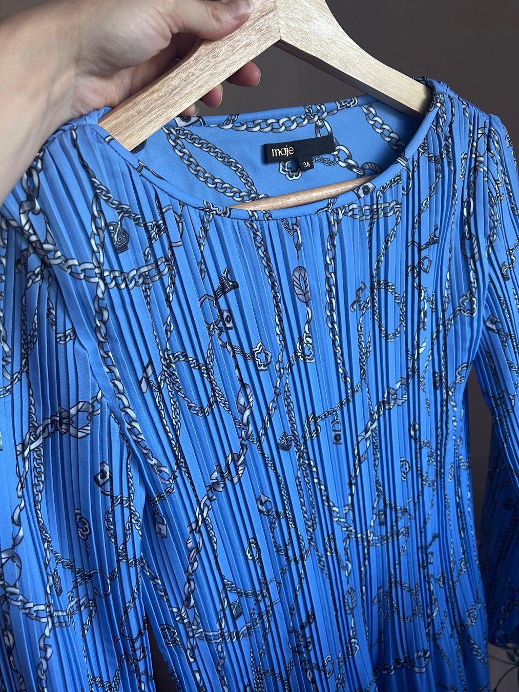 Maje Vestiti: Robe Maje bleu imprimé - Taille 34 – Usato da Solothurn venduto da MO_C23 2