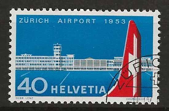 Tutti i francobolli: CH313 - Kloten 1953  obl. – Usato da Trélex venduto da Phil_Albert