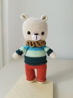 Ours Crocheté Main - Cadeau Unique et Doux! 23 cm