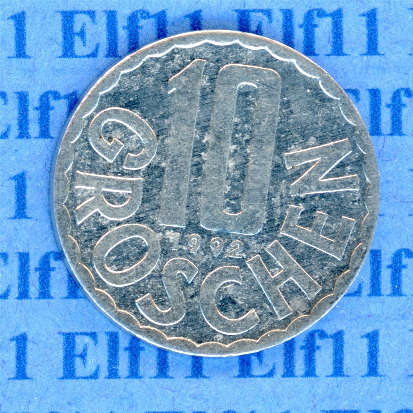 Alle Münzen: ATS___0.10 1992 vz 10 Groschen – Gebraucht aus Widnau von Elf11