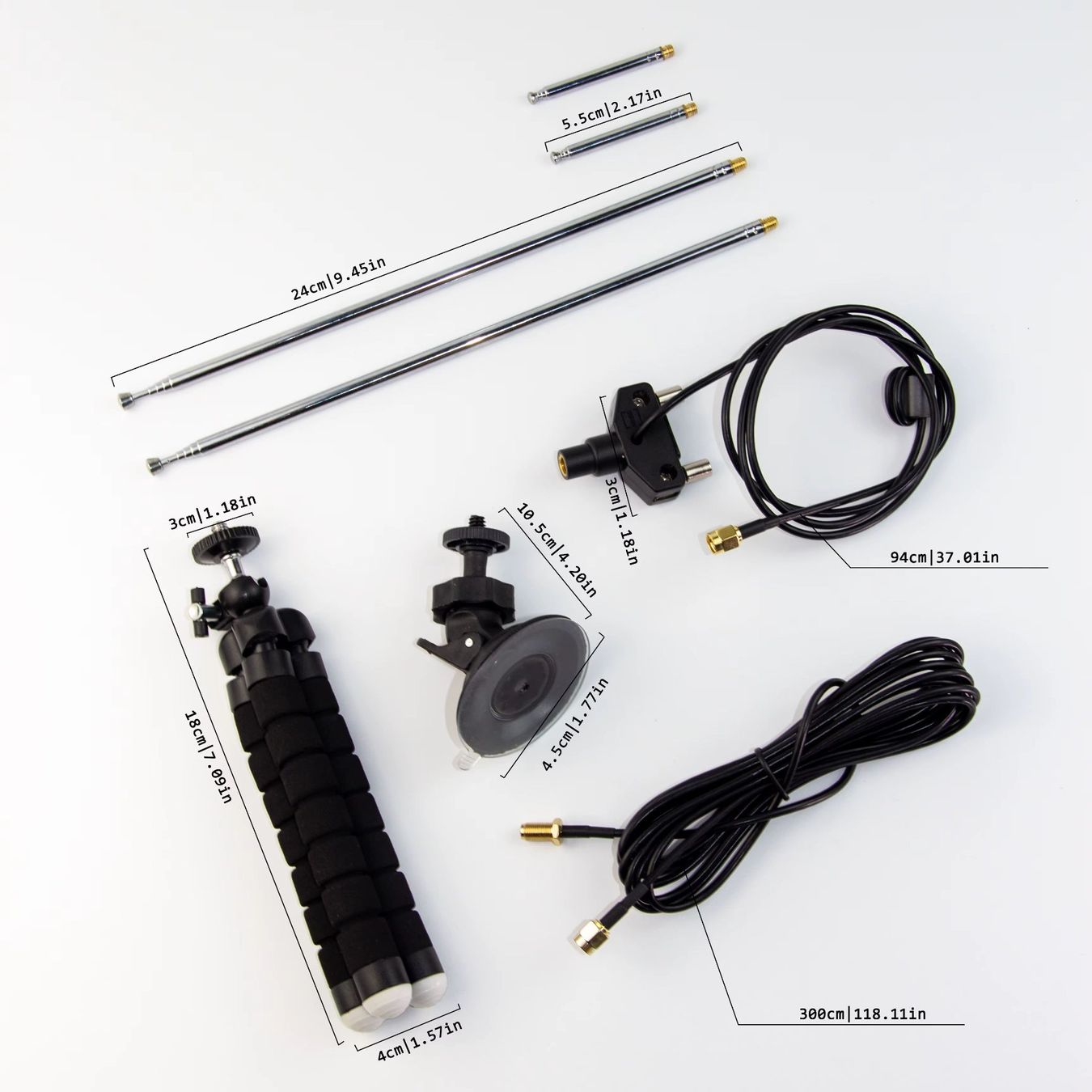Radiocomunicazione: Dipol Antennen Kit mit Mini-Stativ – Nuovo e nell'imballaggio originale da Zürich venduto da SDRlab 2
