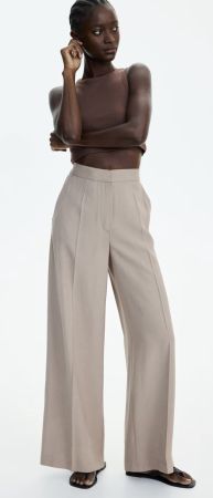 H & M Soffhose Palazzo Bügelfalte Beige 38 Neupreis 33,- CHF