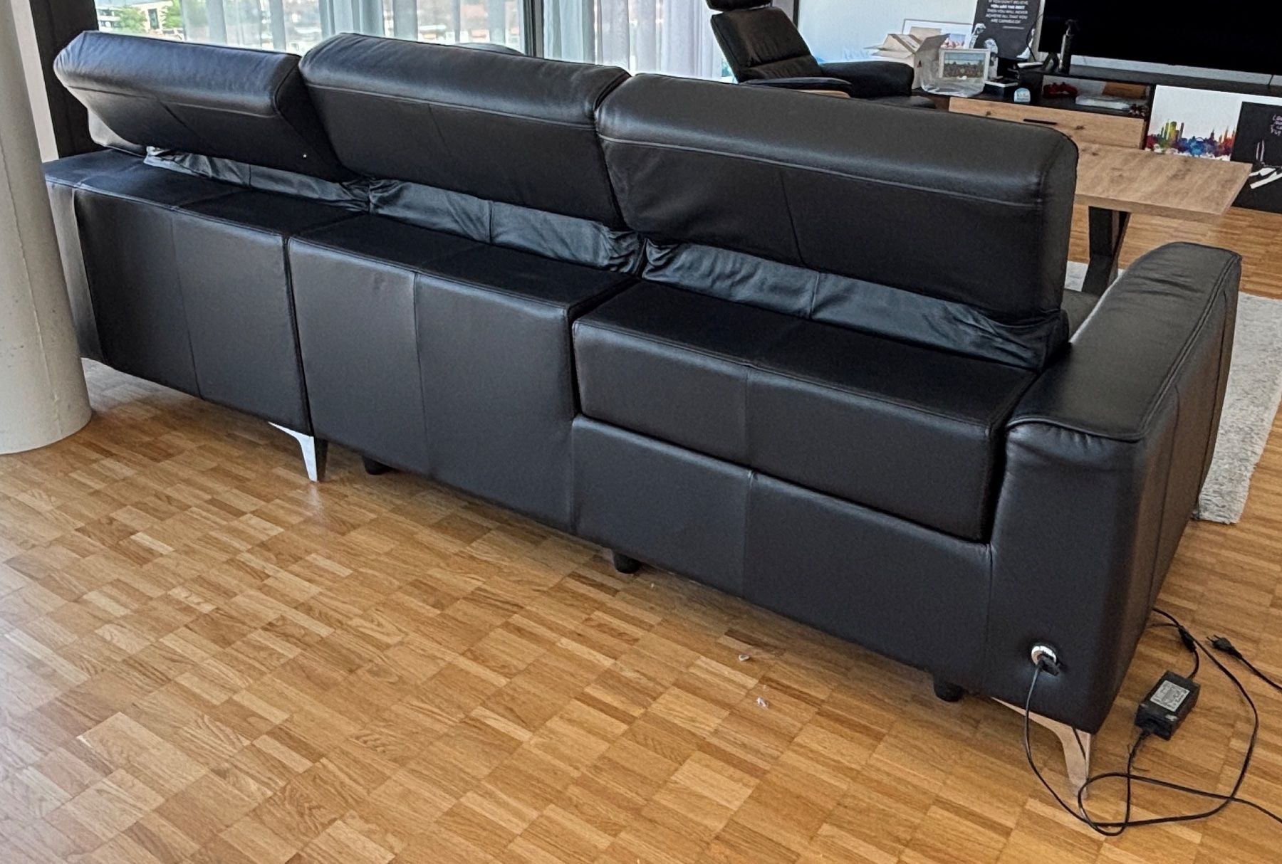 Conforama Sofas: Conforama Leder-Ecksofa Relaxfunktion schwarz – Gebraucht aus Bottmingen von marktplatz-moebel 5