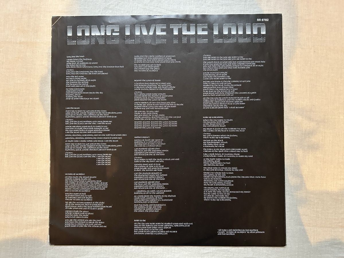 Schallplatten: Exciter / Long Live The Loud  1985 – Gebraucht aus Genève von NipponiaNippon 4