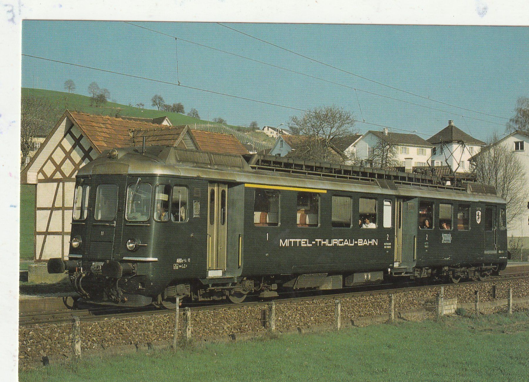 Cartoline postali: Mittelthurgauer Bahn  um 1984 – Usato da Lumbrein venduto da made02