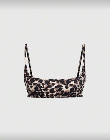 Shein Top mit Leo-Muster, Grösse S, perfekt für den Sommer!