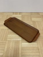 Teak Plywood Tablett länglich Sweden vintage Serviertablett