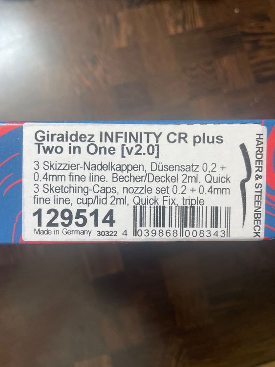 AIRBRUSHPISTOLE GIRALDEZ INFINITY CR PLUS 2IN1