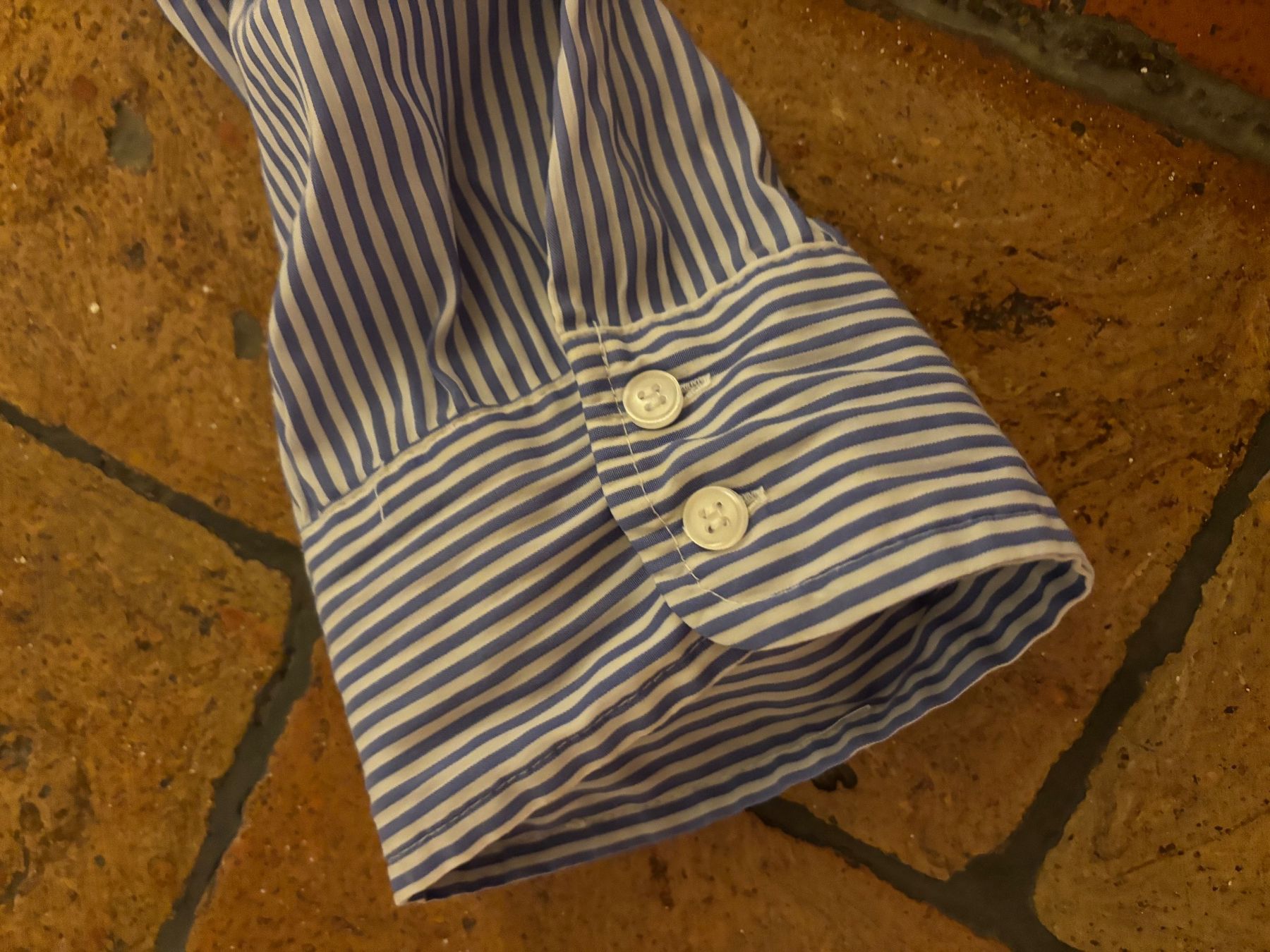 Camicette: H&M Bluse, gestreift, hellblau, Gr. 40, Damen – Usato da Weissbad venduto da FlickflauderY 4