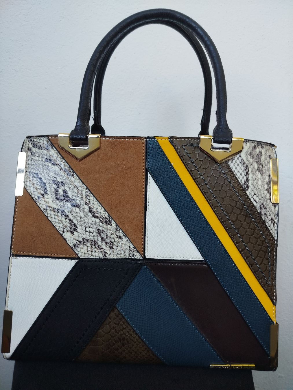 Borse da donna: River Island Tote Bag, Geometric Patchwork Unique style ! – Nuovo e nell'imballaggio originale da Genève venduto da jze_c9tt