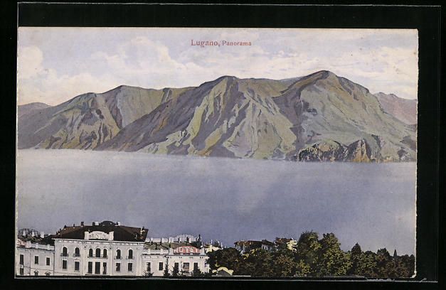 Ansichtskarten: AK Lugano, Panorama – Gebraucht aus Berlin von bartko-reher
