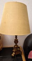 Elegante Vintage Tischlampe mit grossem Lampenschirm, Bronce