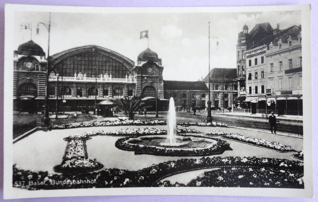Cartoline postali: Basel, Bundesbahnhof – Usato da Fétigny venduto da Billy2miny