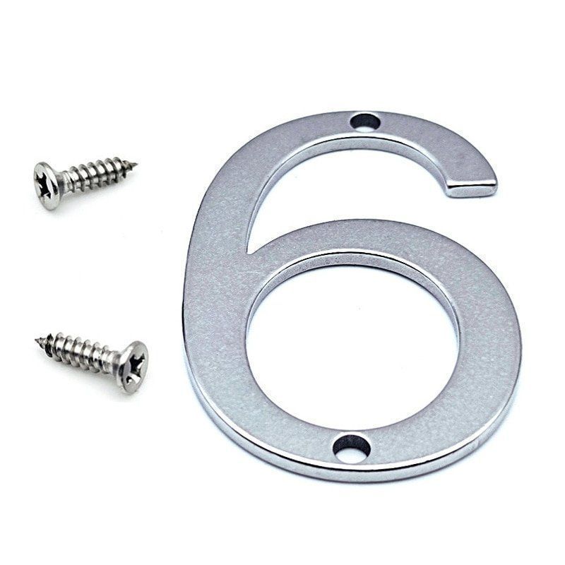 Insegne: 50mm Hausnummer silber (0-9) – Nuovo e nell'imballaggio originale da Uerkheim venduto da Kaufoption 2