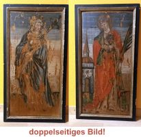 antikes doppelseitiges Altarbild: zwei Heilige (Hochbarock)