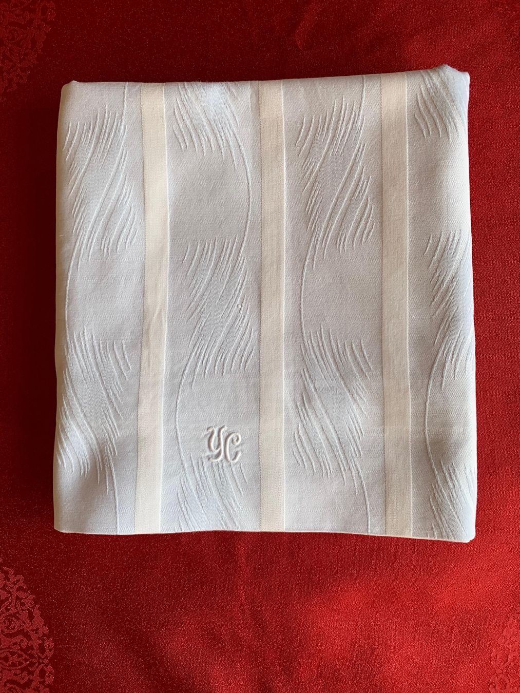 Biancheria da letto: Linge de lit en coton rayé bleu-blanc. – Nuovo (secondo la descrizione) da Dompierre FR venduto da fat_xth5 2