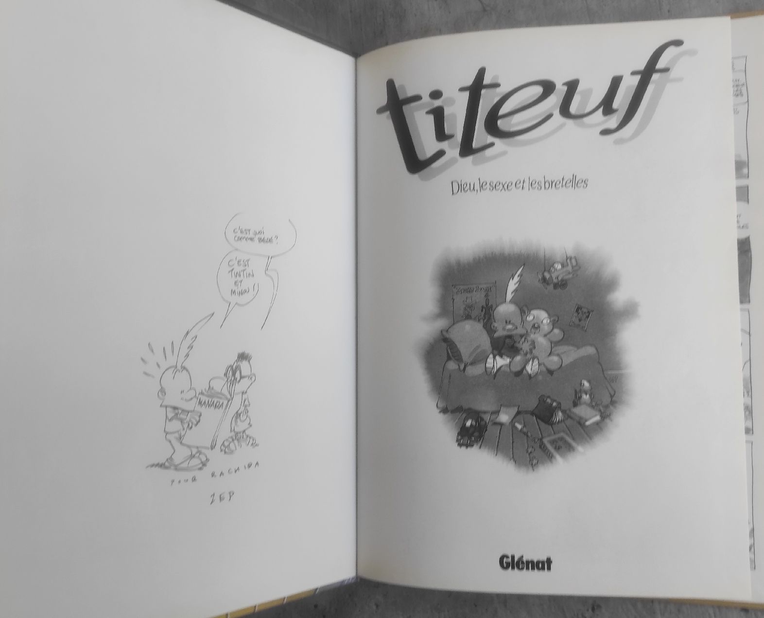 Comics: TITEUF 1 ***Dédicace*** ZEP – Gebraucht aus Biel/Bienne von pijama
