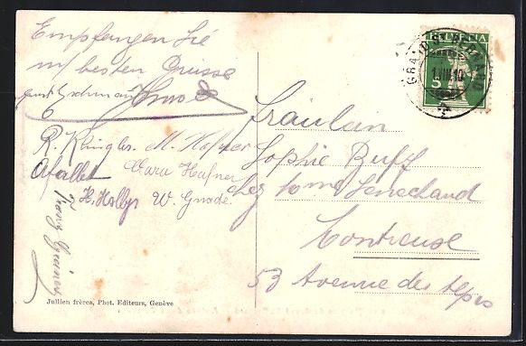 Cartoline postali: Grand St. Bernard, Hospice, Arrivée d'u – Usato da Berlin venduto da bartko-reher 1