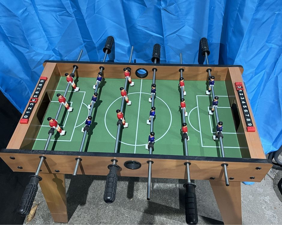 Mini Tischkicker Für Kinder - Interaktives Tischfussball Mit 8 Bällen