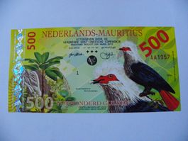 Banknote 500 Gulden Nederlands-Mauritius, Neu