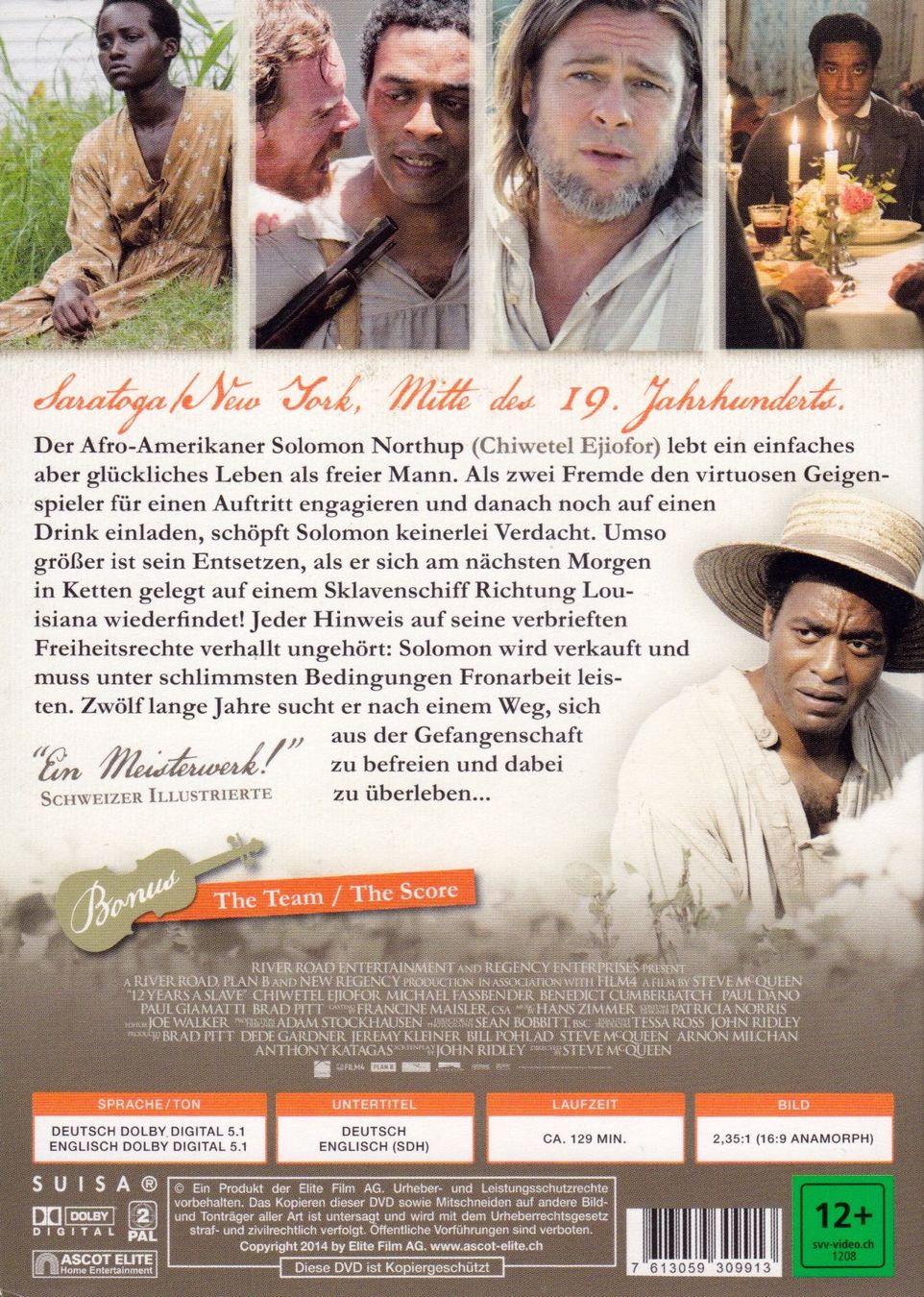 Tutti i DVDs: DVD: 12 Years a Slave (mit Chiwetel Ejiofor) – Usato da Tägerig venduto da fil_f8k6 1