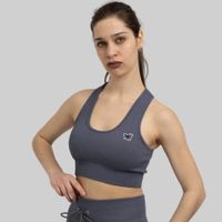 SportBH Damen Nahtlos Fitness Yoga Komfort Braun XXL YAKWARY
