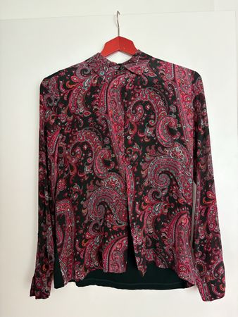 MaxMara Weekend Herbstbluse, Paisley Muster, Grösse S