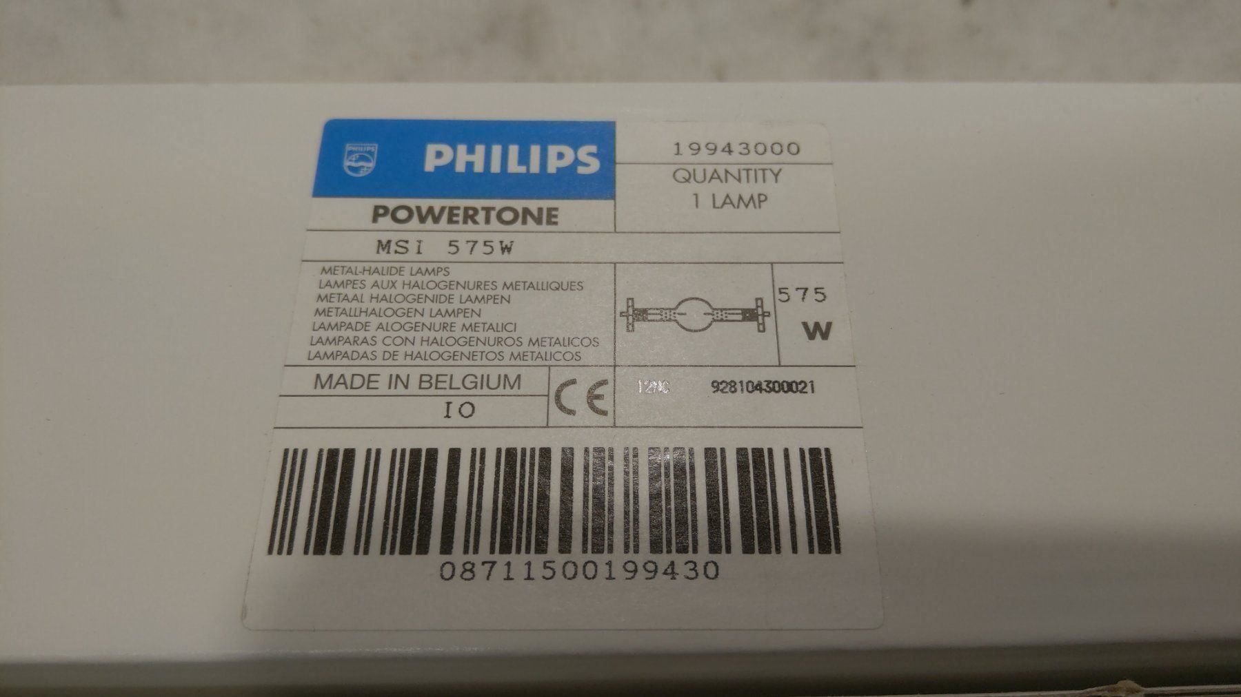 Philips Lampade: Philips MSI 575 W Halogenlampe (x746) – Nuovo (secondo la descrizione) da Däniken SO venduto da Profog1 2