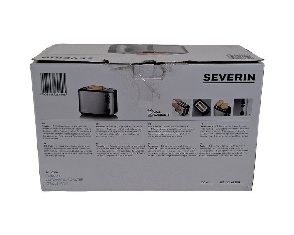 Appareils de cuisine: SEVERIN At 2514 Toaster – Neuf (Voir description) à Wil SG par Restwert_Wil 2