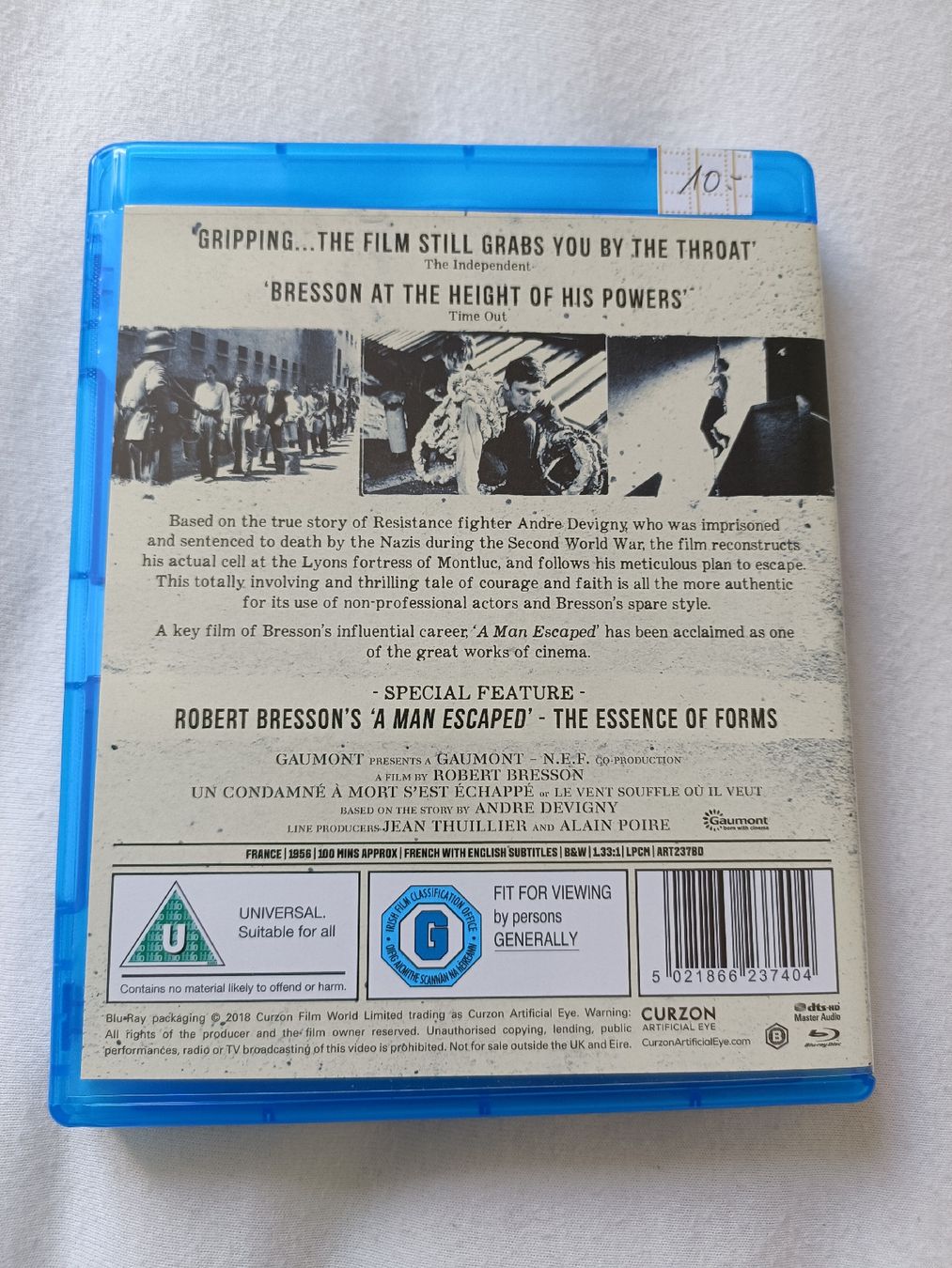 Tutti i DVDs: A Man Escaped, Robert Bresson Blu-ray - Neuwertig – Nuovo (secondo la descrizione) da Schaffhausen venduto da Dc_collector_99 1
