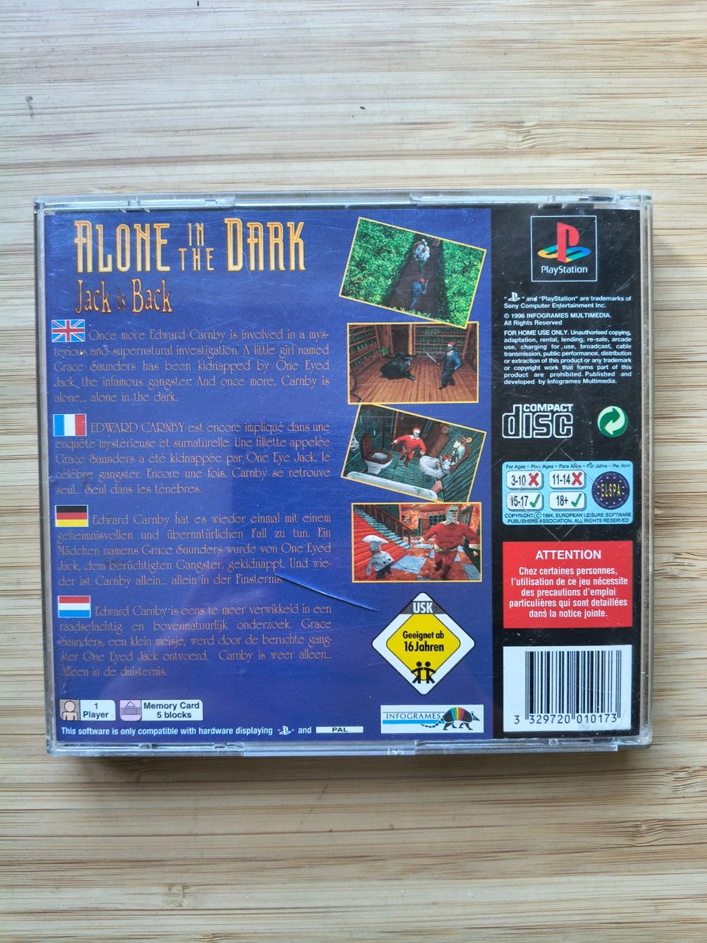 Giochi: Alone in the Dark: Jack is Back (PS 1) – Usato da Riedholz venduto da ste_96cd 1
