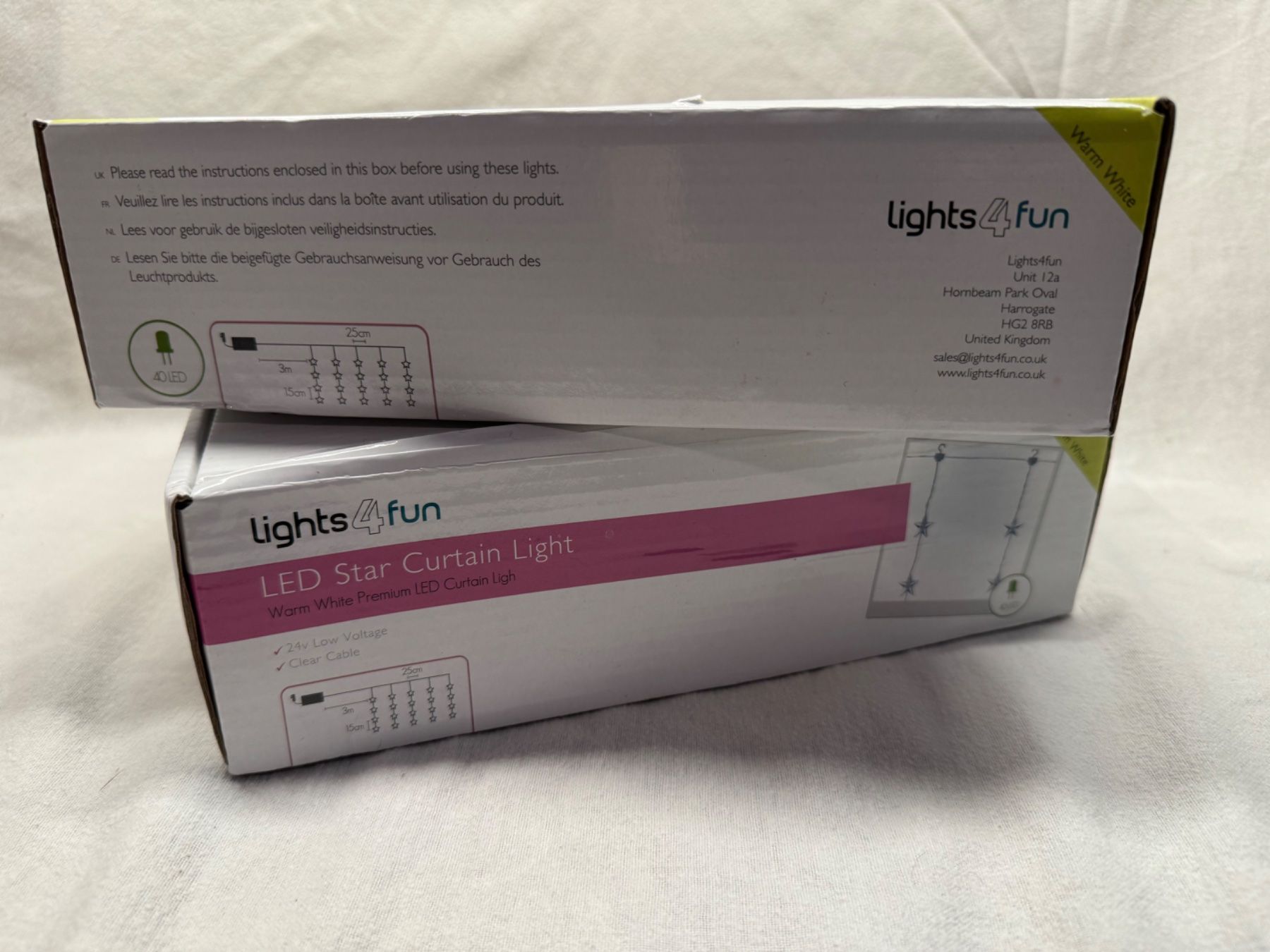 Lichterketten & Leisten: 2 x LED-Sternenvorhänge – Neu und originalverpackt aus Zürich von van_5xbk 1