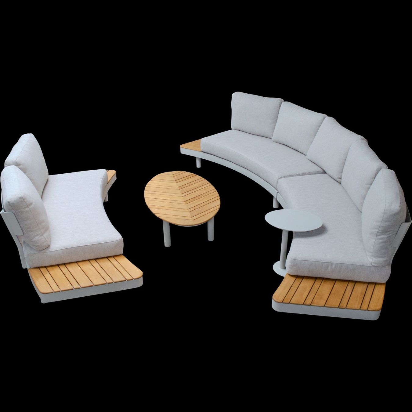Set di tavolo e panche: Gartenmöbel Lounge Set Lounza Beige – Nuovo e nell'imballaggio originale da Herbetswil venduto da AT-Interiors 1
