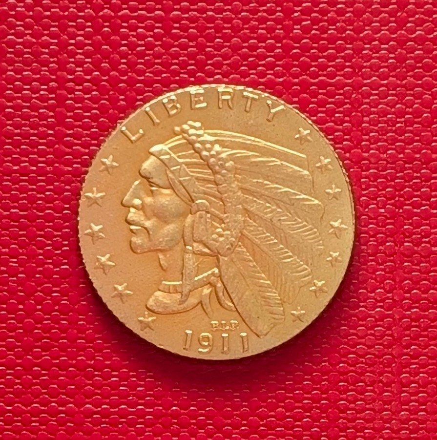 Tutti le monete: USA-2 1/2 Dollar 1911++Goldreplik – Nuovo (secondo la descrizione) da Hittnau venduto da stamps_and_coins 1